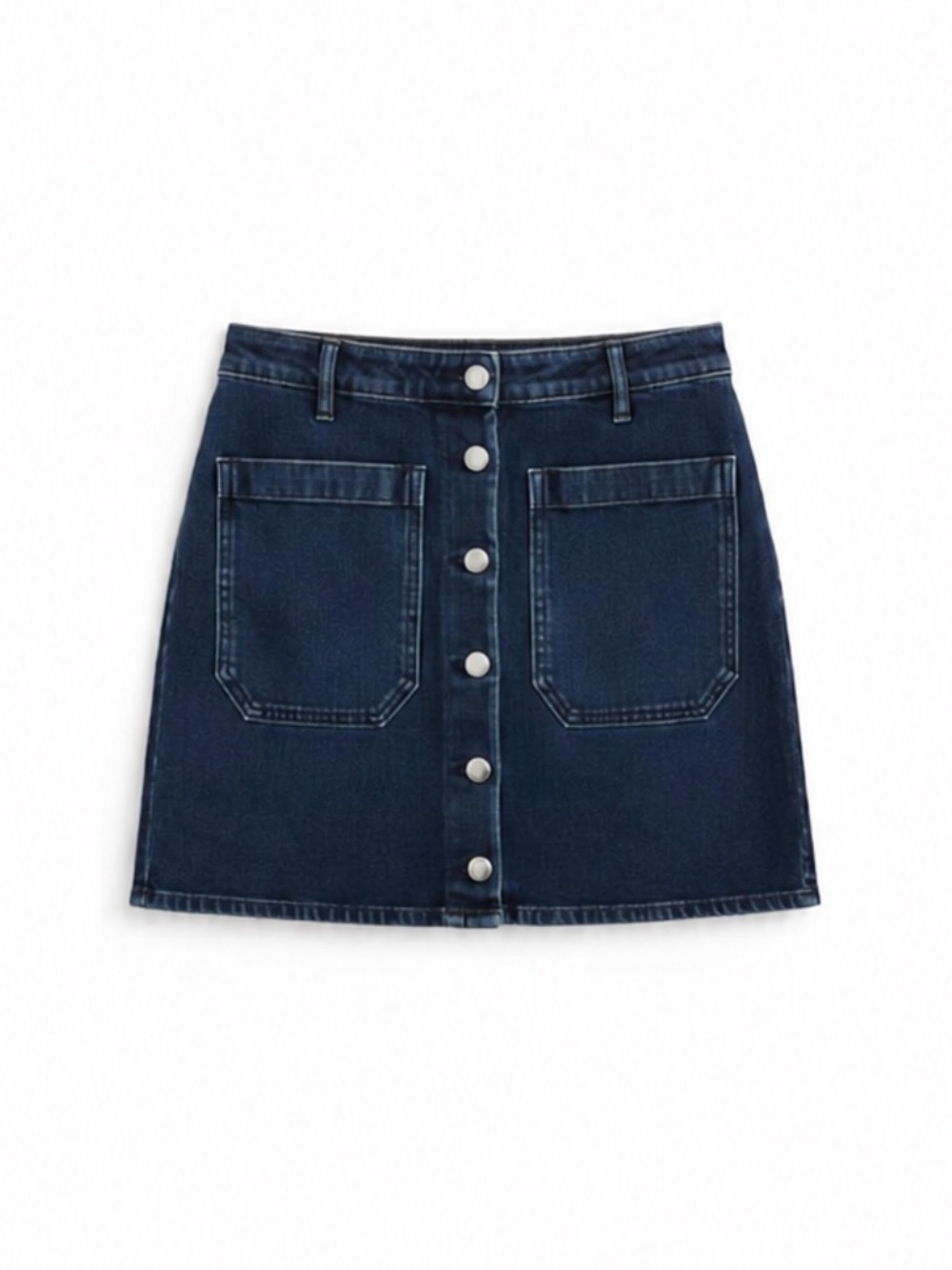 Seafarer “Patty” Blue Denim Jean Skirt Italian Size 26 Or US Size 4 EUC!